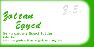zoltan egyed business card